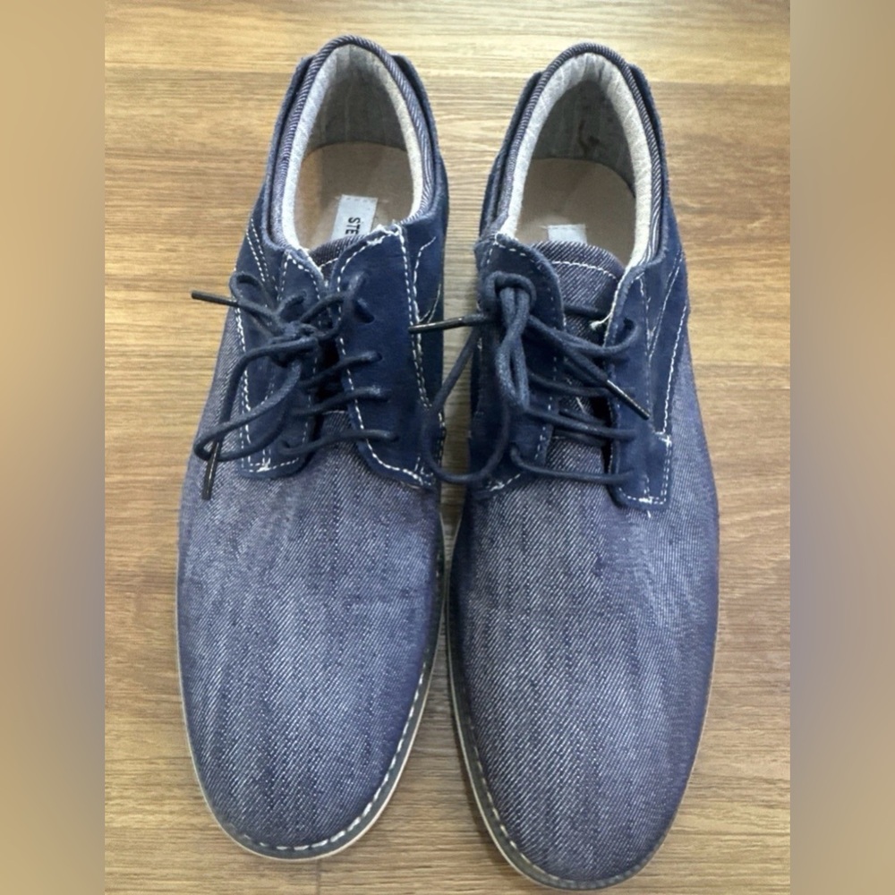 Steve Madden Men’s denim Size 8 dressy oxfords work casual teacher